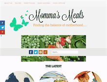 Tablet Screenshot of mommasmeals.org